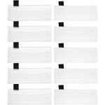 Ensemble de 10 pi�ces chiffons microfibre nettoyeur vapeur lingettes de remplacement balai vapeur serpilli�re ...