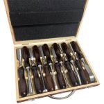 Ensemble de 12 ciseaux � bois acier haute qualit� pour sculptures d�taill�es longueur 220 mm largeur ...