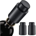 Ensemble de 2 bouchons vin sous vide - aspiration air - compatible tout types de bouteilles - �conomisez ...
