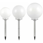 Ensemble de 3 lampes solaires à led, lampes boules, blanches, lampes de jardin, allées extérieures, éclairage, ... Ensemble de 3 lampes solaires à led, lampes boules, blanches, lampes de jardin, allées extérieures, éclairage, ...