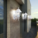 Ensemble de 4 appliques murales alu, lampes, éclairage extérieur, lanternes dans un ensemble comprenant ... Ensemble de 4 appliques murales alu, lampes, éclairage extérieur, lanternes dans un ensemble comprenant ...