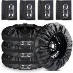 Ensemble de 4 housses pour pneus de 19 � 23 pouces : housses �tanches � l?eau et � la poussi�re avec ...