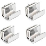 Ensemble de 4 poign�es de porte en verre, en alliage de zinc, sans per�age, pour vitrines, armoires et ...