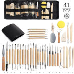 Ensemble de 41 pi�ces sac � roulettes argile molle en plastique couteau � d�couper auxiliaire pointe ...