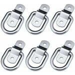 Ensemble de 6 anneaux d'arrimage robustes pour montage, fixation, sangle, taquet, crochet, attelage, ...
