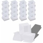 Ensemble de 6 capuchons en silicone pour pieds de chaise rtgpt - protecteurs de pieds carr�s pour chaises ...