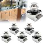 Ensemble de 6 serrures � bouton - poussoir pour placards de caravanes, camping - cars, tiroirs de fourgons ...