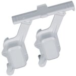 Ensemble bouton poussoir d'origine lave - linge 481010453065 whirlpool