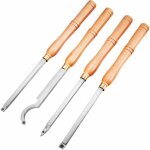 Ensembles de ciseaux � bois 4 pi�ces, ensemble de burin � bois, outil de tournage en bois de carbure, ...