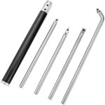 Ensembles de ciseaux a bois 5 pieces, ensemble de burin a bois, outil de tournage en bois de carbure, ...