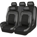 Ensemble complet de housses de si�ge de voiture et d'appui - t�te avec ourlets �lastiques de taille universell ...