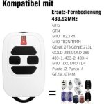 Ensemble de deux t�l�commandes, 433, 92 mhz ? compatible avec gti2 / 4, gt2 / 4, mio tr2 / 4, mio tr2n ...