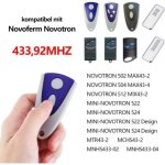 Un ensemble de deux t�l�commandes de porte de garage, compatibles avec novoferm novotron 502 max43 - ...