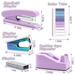 Ensemble de fournitures de bureau bleu sarcelle avec agrafeuse, d�vidoir de ruban adh�sif, d�grafeuse, ...