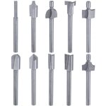 Ensemble de fraises � d�foncer hss 3mm ? 10 types pour gravure bois ? acier rapide pour coupes pr�cises ...