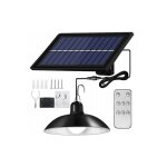 Ensemble de lustres suspendu solaire led plafond t�l�commande panneau jardin