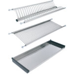 Ensemble de plateaux et assiettes en verre luxe, meuble de 45 centim�tres