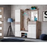 Ensemble de meubles de rangement - gustavo 3 - 170 x 35 x 200 cm - livraison gratuite