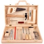 Ensemble d'outils �ducatif en bois pour enfants , coffret � outils bo�te � outils deluxe outils , entretien ...