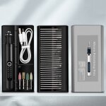 Ensemble d'outils rotatifs sans fil, stylo de gravure pour le travail du bois, nail art, bricolage, bijoux, ...