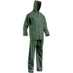Ensemble de pluie veste et pantalon double enduction pvc vert tm - 50200