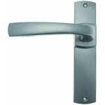 Ensemble de poign�e ?muze? sur plaque - bezault - platine - plaque 215 x 41 mm - entraxe de fixation ...