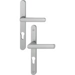 Ensemble poign�es pour portes - fen�tres hamburg plaque �troite - carr� de 7 - entraxe 70 mm - epaisseur ...