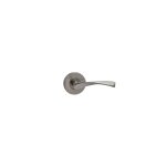 Ensemble de poign�es � rosace en nickel satin� de 65 mm avec cache - boutons sv - r655