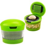 Ensemble presse - ail et hachoir, hachoir pour couper et trancher les gousses d'ail avec r�cipient de ...