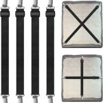 Ensemble de quatre pi�ces (30 cm � 120 cm) avec sangles de drap - housse r�glables et attaches de drap, ...