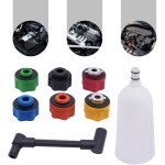 Ensemble de remplissage d'huile, ensemble d'entonnoir de remplissage d'huile de voiture, diam�tre 6cm, ...