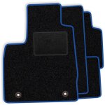 Ensemble de tapis en velours pour toyota auris ii � partir de 2013 - finitions bleues