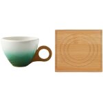 Ensemble de tasses  caf en cramique de couleur dgrade europenne ides cadeaux avec poigne en tapis ...