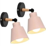 2 packs applique de salle de bain, appliques murales vintages industrielles plafonniers luminaires e27 ...
