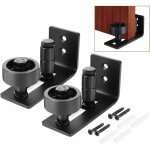 Kueatily - 2 pi�ces multifunctional guide de plancher bas de porte de grange rouleau r�glable guide au ...