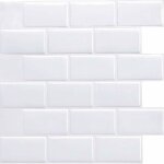 2 pi�ces stickers carrelage pour cuisine salle de bain, credence adhesive cuisine, imperm�able carrelage ...