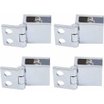 Ensoleille - 4 pcs charni�re en verre clip pince pinces charni�re de porte en verre installation facile ...