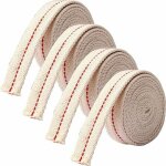 4 pi�ces m�ches de lampe � k�ros�ne 100% coton m�ches de lampe � huile tricot�es accessoires de lampe ...