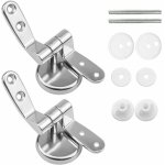 Ensoleille - charniere abattant, lot de 2 charni�res de rechange pour lunette wc avec fixations en alliage ...
