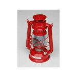 Lampe temp�te � huile - rouge, ensoleill�