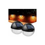 Led lampe solaire murale applique extrieur tanche ip65 lumire blanc chaud, clairage mural lampe extrieur ...