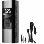 Ensoleille - pompe � air sans fil smart handheld �lectrique rapide gonfler la pression des pneus pr�r�gl� ...