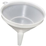 Entonnoirs en plastique blanc 26 cm 6 litres 4744