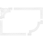 Entourage de mur et de plafond frise stucco cadre r�sistant aux chocs ac204: segment ac204 - 12 290 x ...