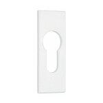 Rosace rectangulaire adh�sive blanche - cl� i argenta