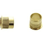 Entr�e de batteuse diam�tre 22mm hauteur 19mm finition laiton poli heracles entree - lp