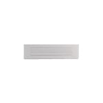 Vachette - entre de botes aux lettres en aluminium anodis finition argent 300 x 65 mm - type 458