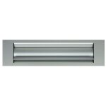 Entre de bote aux lettres isolante petit modle en 236 mm coloris argent - goettgens sa