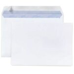 Enveloppe blanche en papier - 16. 2 x 22. 9 cm