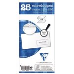 Enveloppe - clairefontaine - adh�clair - 110x220mm - fen�tre - 25 unit�s